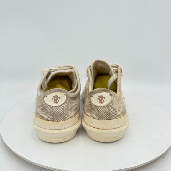 Tory Burch Buddy Women Size 7.5M CreamOff White Canvas Low Top Lace Up Shoes - Picture 5 of 12